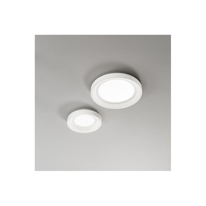 Plafoniera a led HIVE in metallo colore Bianco opaco 30W Perenz ø35cm