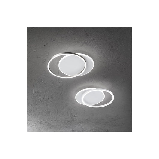 Plafoniera a led ORBIT Bianco Opaco 43W Perenz in alluminio