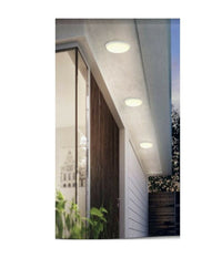 Plafoniera A Soffitto Da Giardino A Led 24w Luce Fredda Calda Naturale Ip65 Es52  -bianco Naturale      -