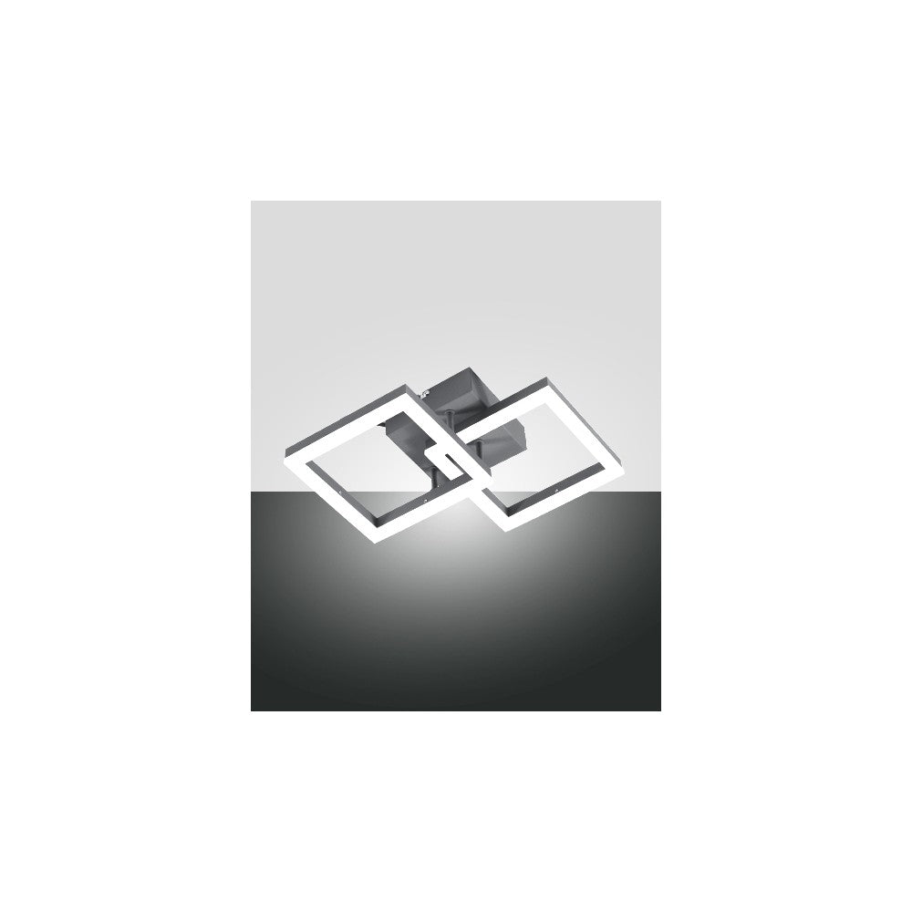 Plafoniera BARD a led moderna 21W antracite 3394-28-282 Fabas Luce