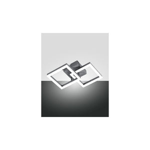 Plafoniera BARD a led moderna 21W antracite 3394-28-282 Fabas Luce