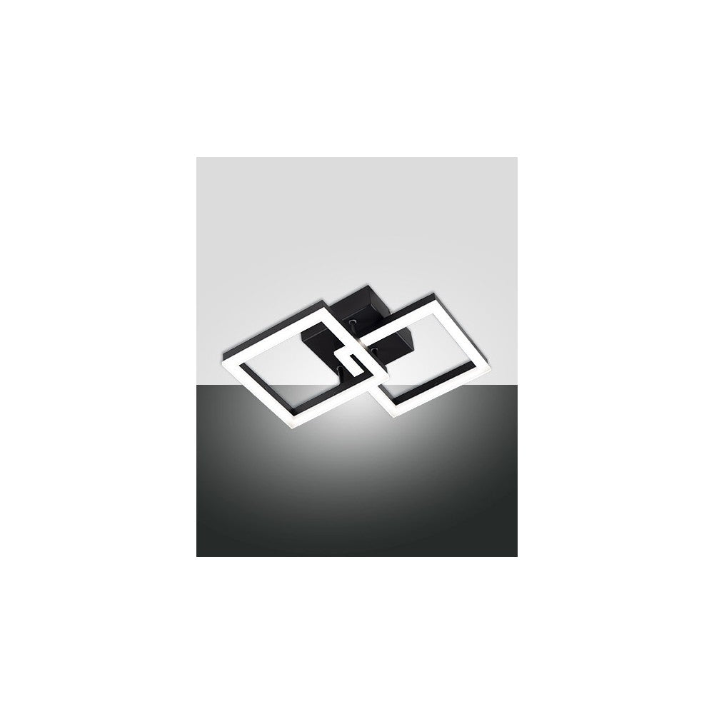 Plafoniera BARD a led moderna 21W nero 3394-28-101 Fabas Luce