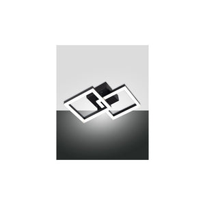 Plafoniera BARD a led moderna 21W nero 3394-28-101 Fabas Luce