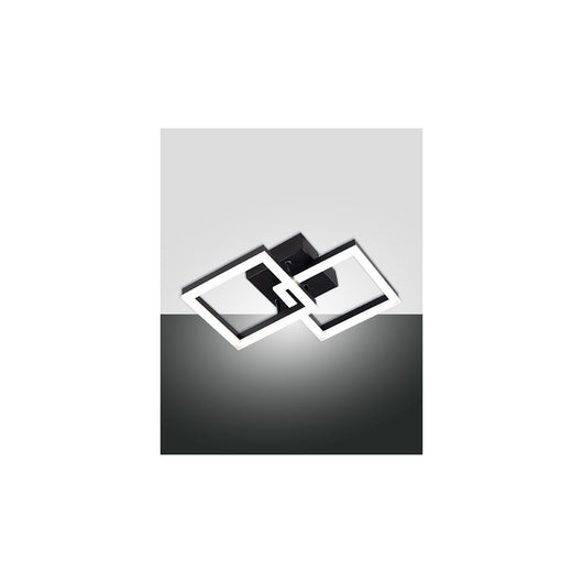 Plafoniera BARD a led moderna 21W nero 3394-28-101 Fabas Luce