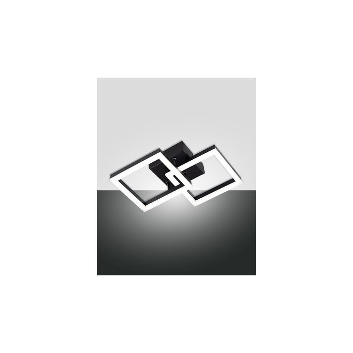 Plafoniera BARD a led moderna 21W nero 3394-28-101 Fabas Luce