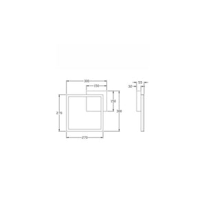 Plafoniera BARD a led moderna 22W Nero 3394-21-101 Fabas Luce