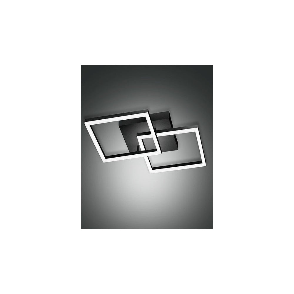 Plafoniera BARD a led moderna 39W Nero 3394-22-101 Fabas Luce