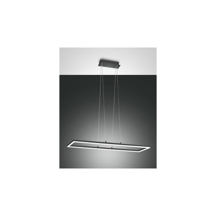 Plafoniera Bard A Sospensione A Led 52W Antracite 3394-45-282 Fabas Luce