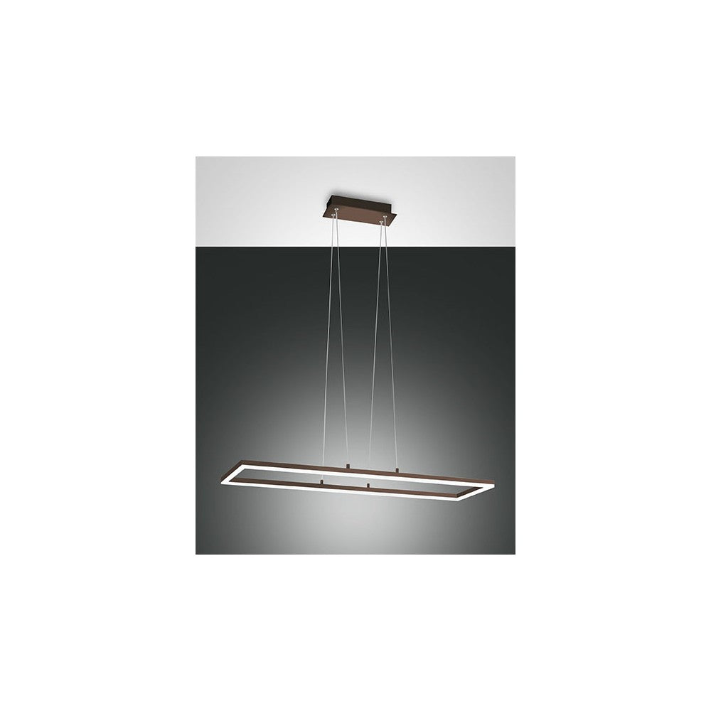 Plafoniera Bard a sospensione a led 52W Corten 3394-45-361 Fabas Luce