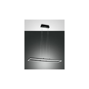Plafoniera Bard a sospensione a led 52W Nero 3394-45-101 Fabas Luce