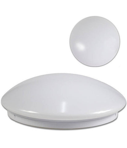 Plafoniera Da Soffitto Bianca 12 Watt 24 Led Small Luce 3000k 4000k 6500k C-01-s