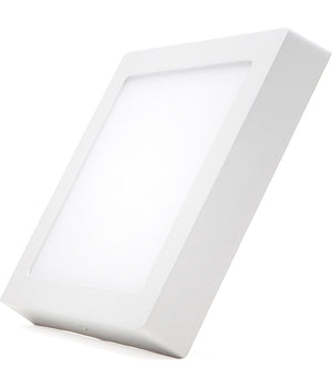 Plafoniera Faretto Pannello Soffitto Led Luce Freddo 12w Quadrato Tondo  -bianco Caldo  Quadrato    -