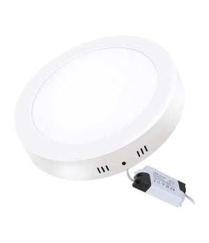 Plafoniera Faretto Pannello Soffitto Led Luce Freddo 12w Quadrato Tondo  -bianco Caldo  Tondo    -