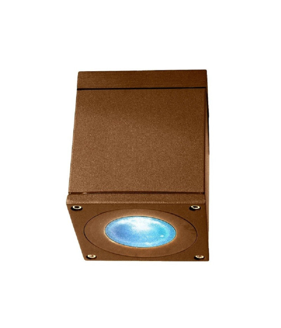 Plafoniera Faretto Quadrato Soffitto Impermeabile Gu10 Vasca Box Doccia Bagno 230v  Marrone       