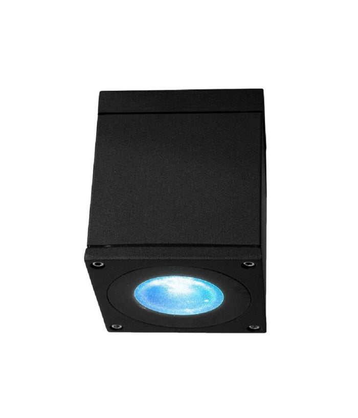 Plafoniera Faretto Quadrato Soffitto Impermeabile Gu10 Vasca Box Doccia Bagno 230v  Nero       