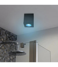 Plafoniera Faretto Quadrato Soffitto Impermeabile Gu10 Vasca Box Doccia Bagno 230v         