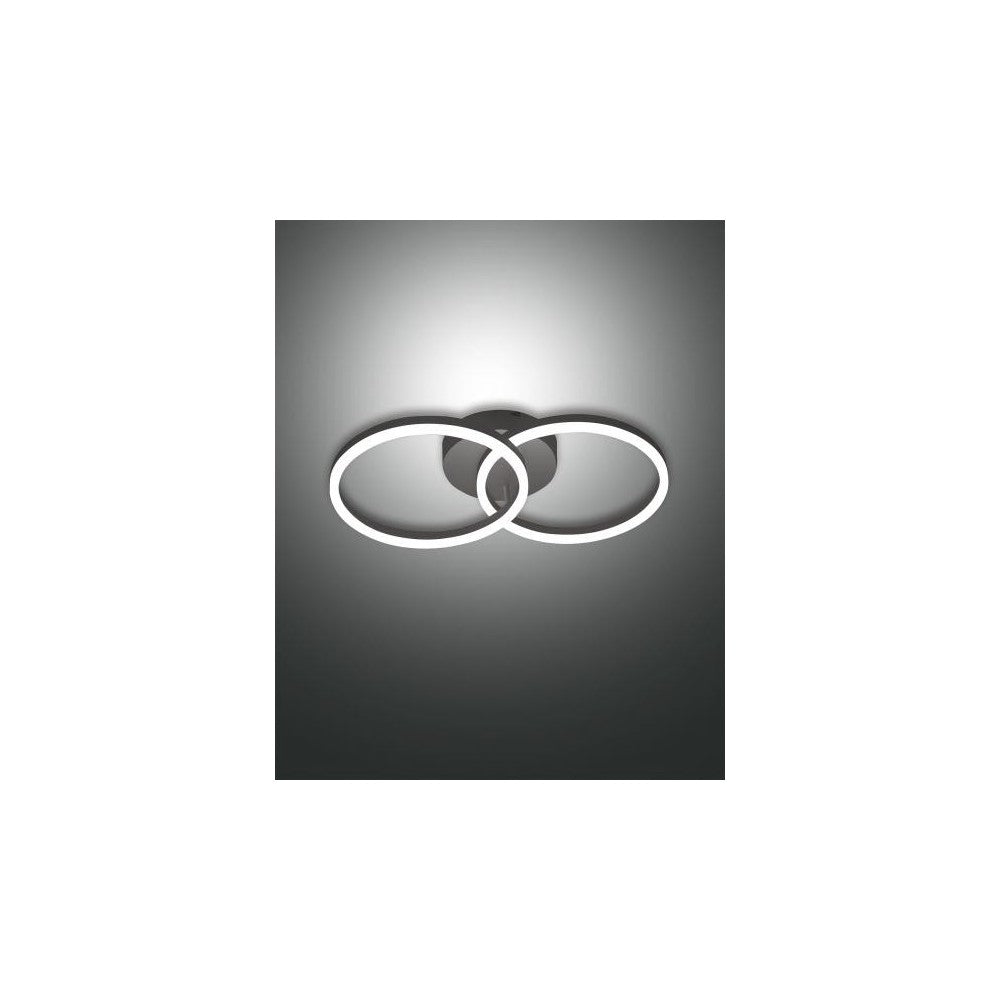 Plafoniera GIOTTO a led moderna 36W nero 3508-22-101 Fabas Luce