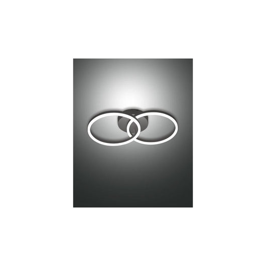 Plafoniera GIOTTO a led moderna 36W nero 3508-22-101 Fabas Luce