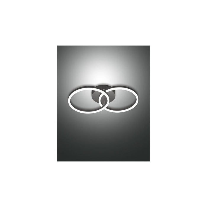 Plafoniera GIOTTO a led moderna 36W nero 3508-22-101 Fabas Luce