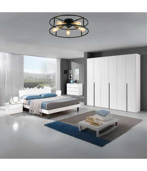 Plafoniera Lampadario Da Soffitto Circolare Stile Industriale Lampada 5xe27 C71-5         