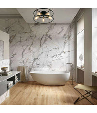 Plafoniera Lampadario Da Soffitto Circolare Stile Industriale Lampada 5xe27 C71-5         