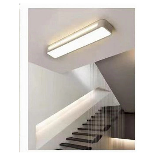 Trade Shop - Plafoniera Led 16w Moderno Bianco Soffitto Rettangolare Striscia Luce 4000k 50170         
