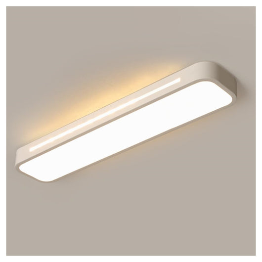 Trade Shop - Plafoniera Led 16w Moderno Bianco Soffitto Rettangolare Striscia Luce 4000k 50170         