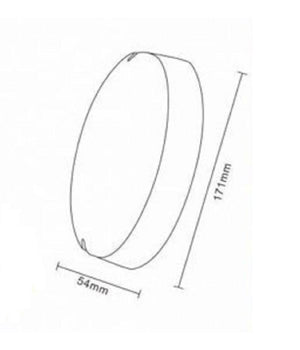 Plafoniera Led 18w Tonda Soffitto Parete Esterno Luce 3000k 4000k 6500k Wlg02-18w         