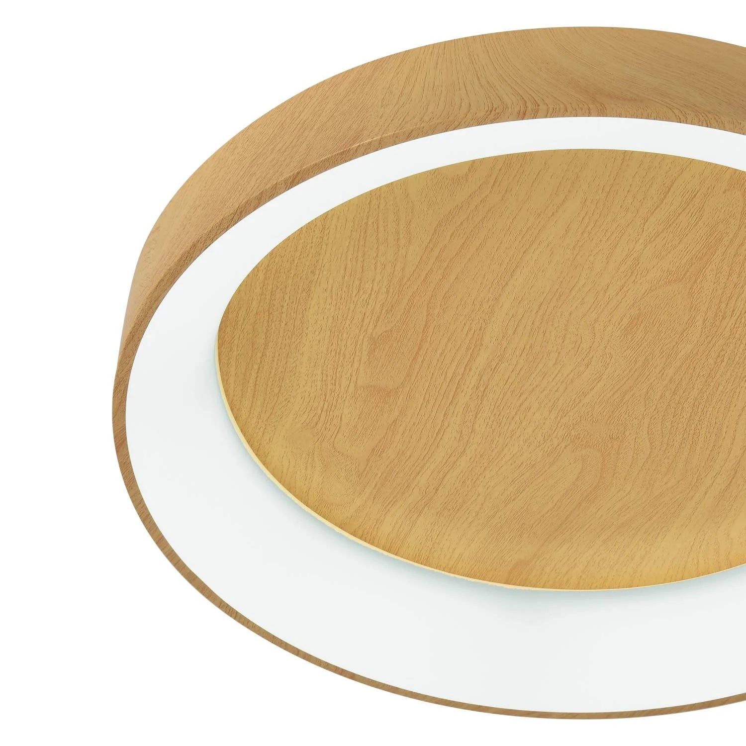 LÚZETE - PLAFONIERA LED 50W REGOLABILE CON TELECOMANDO EFFETTO LEGNO HARALD