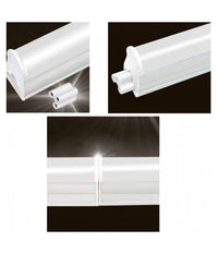 Plafoniera Led Neon T5 Sottopensile Opaco Vari Toni Luce 18 Watt 90cm  -bianco Caldo      -