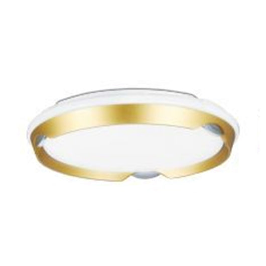 Trade Shop - Plafoniera Led Rotonda Da Soffitto Cerchio Oro Bianco 45w Luce Fredda 6500k 71701         