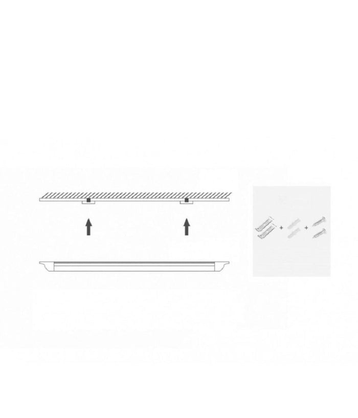 Plafoniera Led Slim 54w 120cm Sottopensile Ripiani Luce Calda Fredda Naturale         