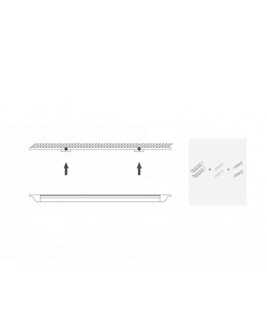 Plafoniera Led Slim 54w 120cm Sottopensile Ripiani Luce Calda Fredda Naturale         