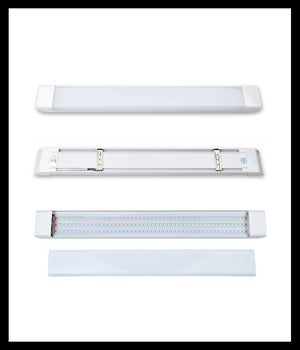 Plafoniera Led Slim 54w 120cm Sottopensile Ripiani Luce Calda Fredda Naturale         