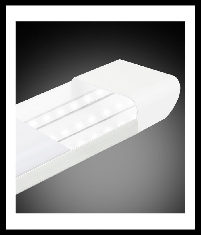 Plafoniera Led Slim 54w 120cm Sottopensile Ripiani Luce Calda Fredda Naturale         