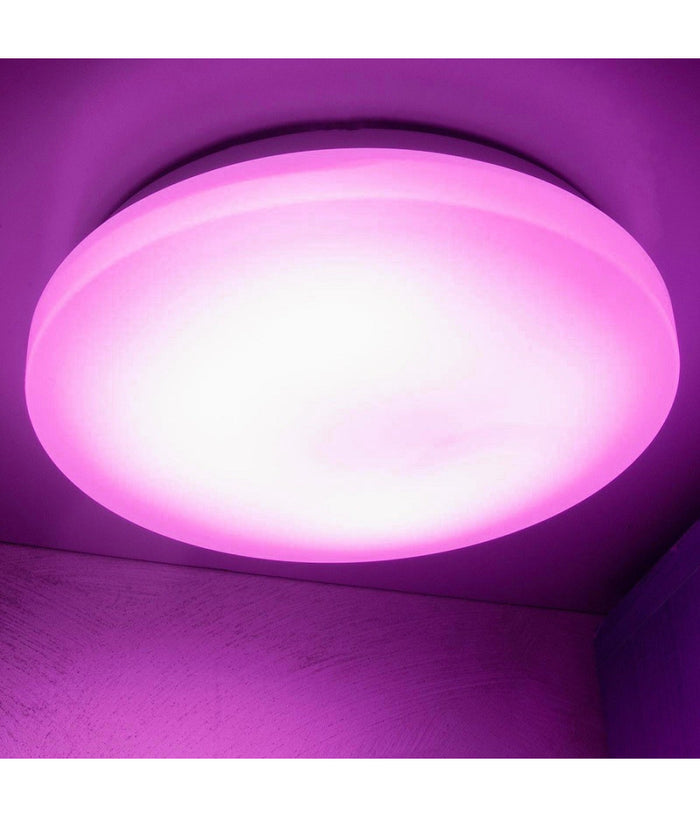 Plafoniera Led Smart 20w Rgb Cct Wifi Intelligente Dimmerabile Smartphone Alexa Google         