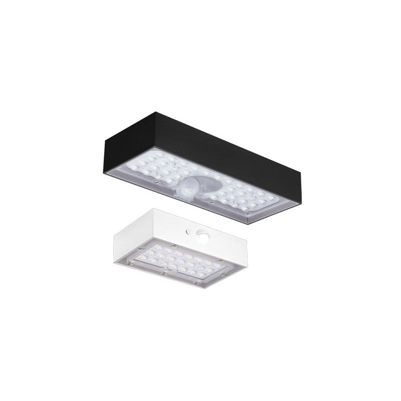 Plafoniera LED solare Domino 3 W Nero – Sensori integrati – Century