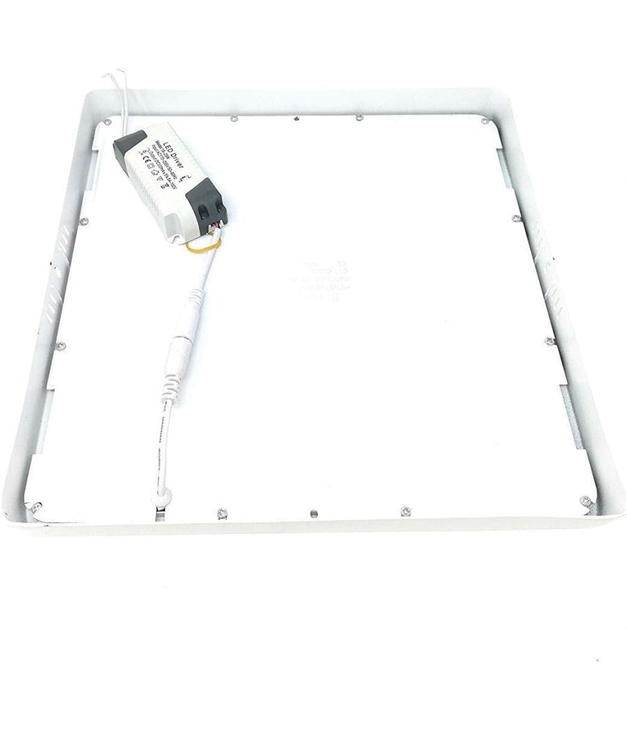 Plafoniera Led Tonda O Quadrata Da Superficie Pannello Da 25w Caldo Freddo Natur  -bianco Caldo  Quadrato    -