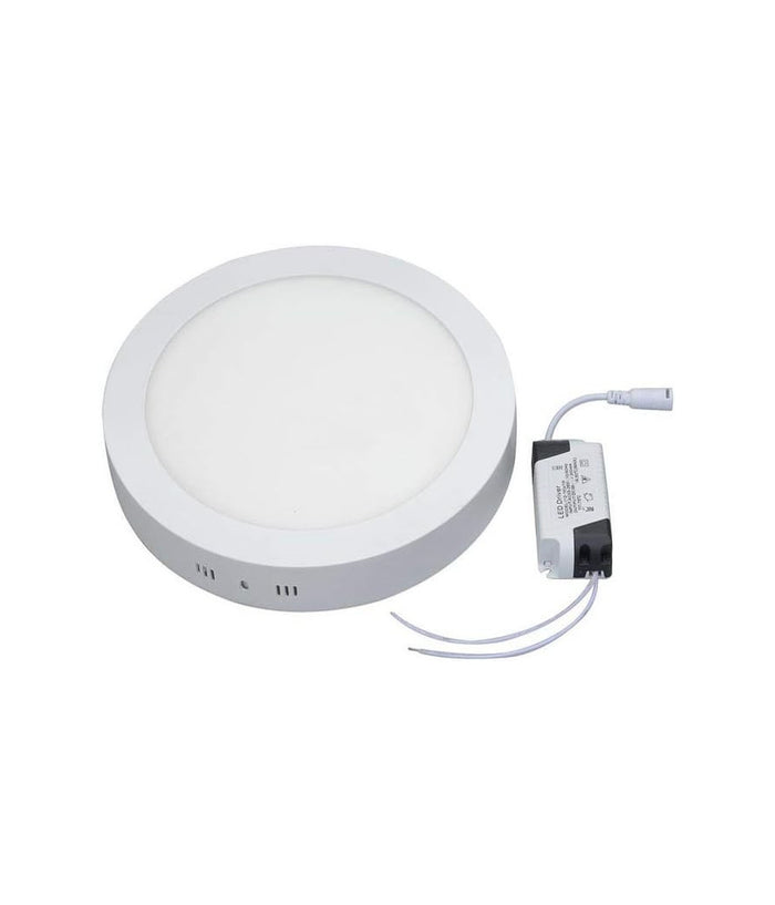 Plafoniera Led Tonda O Quadrata Da Superficie Pannello Da 25w Caldo Freddo Natur  -bianco Naturale  Tondo    -