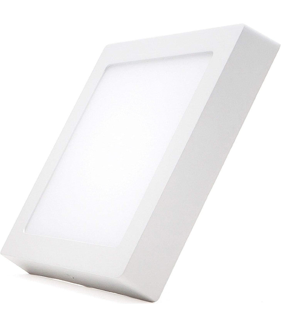 Plafoniera Led Tonda O Quadrata Da Superficie Pannello Da 25w Caldo Freddo Natur  -bianco Caldo  Quadrato    -