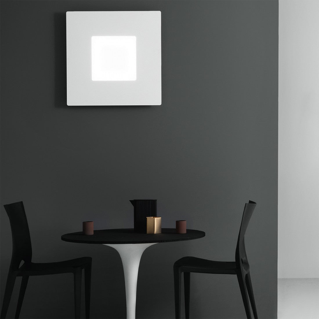 Plafoniera moderna gea luce bilde pg 56w led 220v alluminio lampada soffitto parete, finitura metallo bianco opaco
