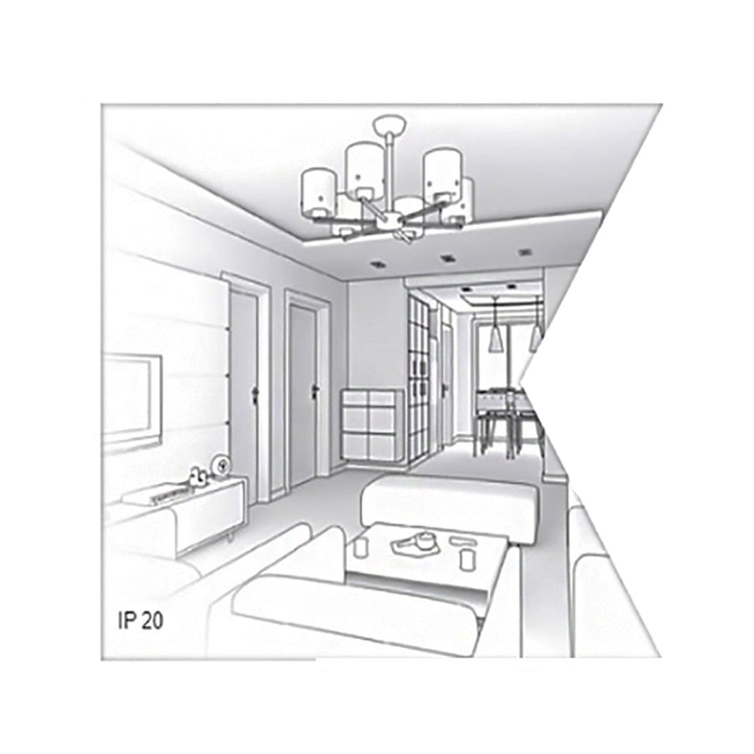 Plafoniera moderna gea luce camilla pm e27 led vetro lampada soffitto, colore foglia oro
