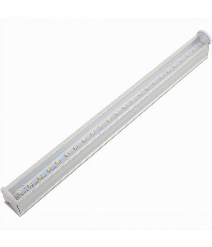 Plafoniera Neon Sottopensile Led Trasparente Tubo 30 Cm 5 Watt Reglette T5-30t  -bianco Freddo      -