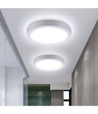 Plafoniera Pannello Led 6w Cct 3 Colorazione Luce Fredda Calda Naturale P120b-t3c         