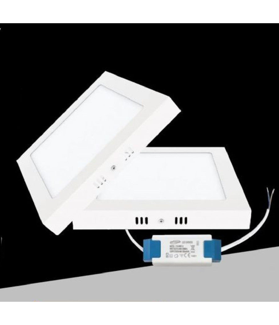 Plafoniera Pannello Led Quadrato 6 Watt Cct Tre Colorazione Di Luce P120b-q3c         