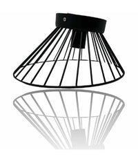 Plafoniera Paralume Metallo Lampadario Lampada E27 Decorativa Contemporanea C70         