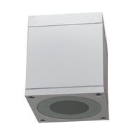 Plafoniera faretto quadrato lampada soffitto LED GU10 luce sensoriale bagno IP65 230V COLORE BIANCO SENZA LAMPADA