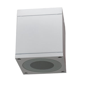 Plafoniera faretto quadrato lampada soffitto LED GU10 luce sensoriale bagno IP65 230V COLORE BIANCO SENZA LAMPADA