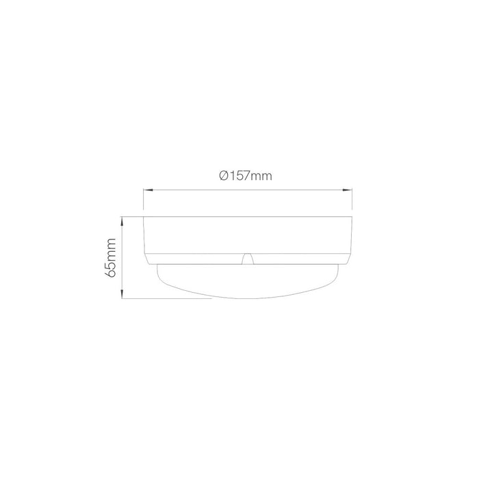 Plafoniera rotonda SELEN a led stagna IP65 12W 3000K