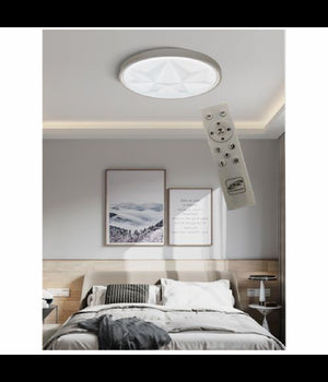 Plafoniera Smart Diamond Led 60w Dimmerabile Moderno Tondo Luce 6500k 4000k  -bianco Freddo      -
